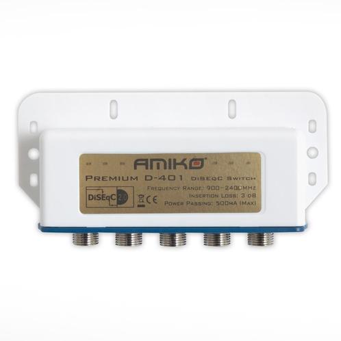 Amiko DiSEqC switch 4x1, Computers en Software, Netwerk switches, Nieuw, Ophalen of Verzenden