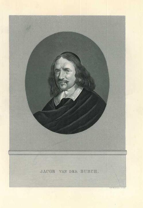 Portrait of Jacob van der Burgh, Antiek en Kunst, Kunst | Etsen en Gravures