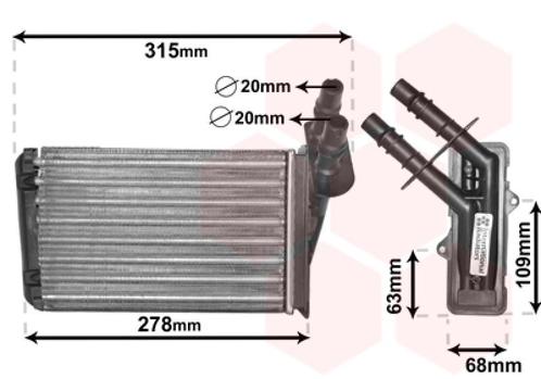 KACHEL RADIATEUR VOOR RENAULT CLIO 1998-2001 7701044790, Auto-onderdelen, Airco en Verwarming, Nieuw, Ophalen of Verzenden