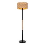 Vloerlamp HALIA Metaal 147cm Matt zwart | Touw E27 1-Lichts, Huis en Inrichting, Lampen | Vloerlampen, Ophalen of Verzenden, Nieuw