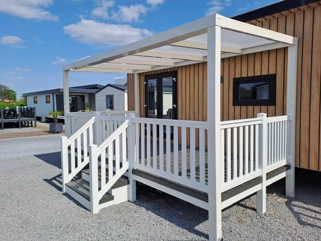 Terrassen, Veranda,s Bordes, Trap woonwagen, Overkapping hek, Tuin en Terras, Overkappingen, Nieuw, Veranda