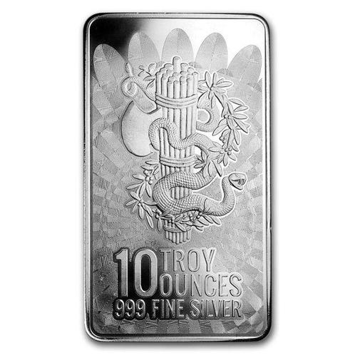 10 troy ounce - Zilver .999 - Liberty and Unity, Postzegels en Munten, Edelmetalen en Baren