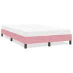 vidaXL Bedframe zonder matras 120x220 cm fluweel roze, Verzenden, Nieuw, Tweepersoons, Stof