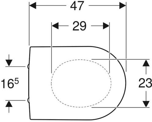 Geberit Toiletbril van €56.00 voor €34.80, Doe-het-zelf en Verbouw, Sanitair, Toilet, Nieuw, Ophalen of Verzenden
