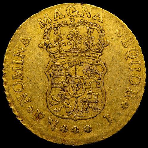 Spanje. Carlos III. 4 Escudos 1762 - Popayan J, Postzegels en Munten, Munten | Europa | Niet-Euromunten