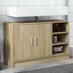 vidaXL Wastafelkast 90x29x55 cm bewerkt hout sonoma, Verzenden, Nieuw, Minder dan 100 cm