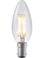 SPL LED Kaarslamp Ba15d 4W 320lm 2500K Helder Dimbaar | B..., Ophalen of Verzenden, Nieuw