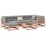 vidaXL 7-delige Loungeset massief douglas vurenhout, Tuin en Terras, Tuinsets en Loungesets, Verzenden, Nieuw, Loungeset