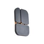 Design wandlamp zwart 3-lichts - Planes, Nieuw, Metaal, Design