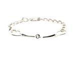 Zilveren unieke schakel armband | 19,5 cm (zilveren armband), Sieraden, Tassen en Uiterlijk, Armbanden, Ophalen of Verzenden, Gebruikt