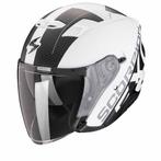 Scorpion EXO-230 QR Wit Matt Zwart Jet Helm, Motoren, Kleding | Motorhelmen, Jethelm, XXL, Nieuw met kaartje, Overige merken
