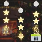Kerstverlichting Raam Engel, Noorderster, Sneeuwpop -, Verzenden, Nieuw