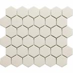 Mozaïek London 28.1x32.5 cm Onverglaasd Porselein Hexagon,, Doe-het-zelf en Verbouw, Tegels, Nieuw, Overige materialen, Overige typen