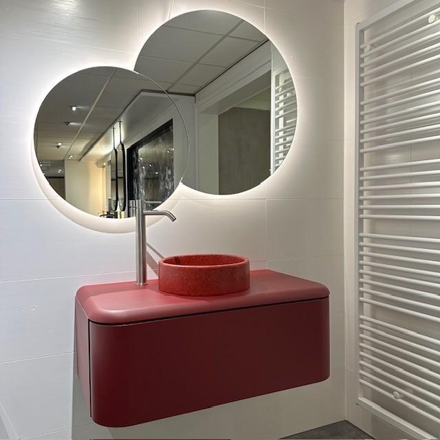 Detremmerie Round rood 90, Huis en Inrichting, Badkamer | Badkamermeubels, Wasbak of Wastafel, 50 tot 100 cm
