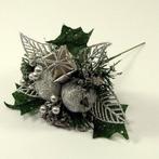 Kerstbijsteker Zilver Appel Cadeautje en Besjes per stuk, Ophalen of Verzenden, Nieuw