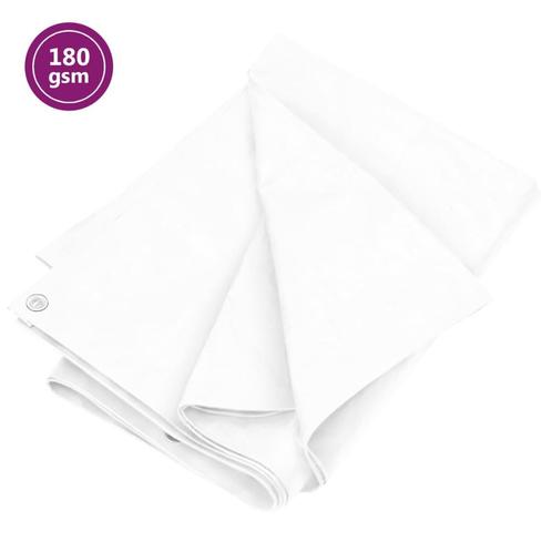 vidaXL Dekzeil 180 g/m² 4x5 m HDPE wit, Doe-het-zelf en Verbouw, Overige Doe-het-zelf en Verbouw, Nieuw, Verzenden