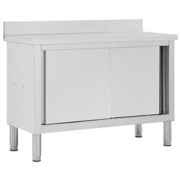 Werkbank RVS Schuifdeuren | OP = OP | Budget Kopen | 50% beschikbaar voor biedingen