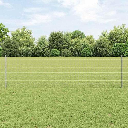vidaXL Hekpalen 5 pcs Zilver 60 cm Gegalvaniseerd staal, Tuin en Terras, Palen, Balken en Planken, Nieuw, Verzenden