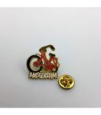 Pin fiets rood Amsterdam goud, Kleding | Heren, Ophalen of Verzenden, Nieuw