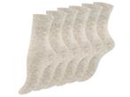 6 paar Linnen damessokken met Katoen - Beige Melange, Kleding | Dames, Verzenden, Nieuw