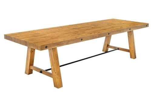 Massieve eettafel FINCA 300cm vintage bruin gerecycled, Huis en Inrichting, Tafels | Eettafels, Ophalen of Verzenden
