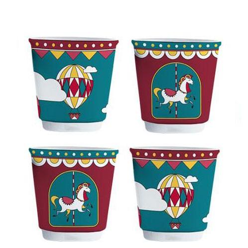 Bialetti Winter Wonderland Espresso Bekers 4st (koffie), Witgoed en Apparatuur, Koffiemachine-accessoires, Nieuw, Ophalen of Verzenden