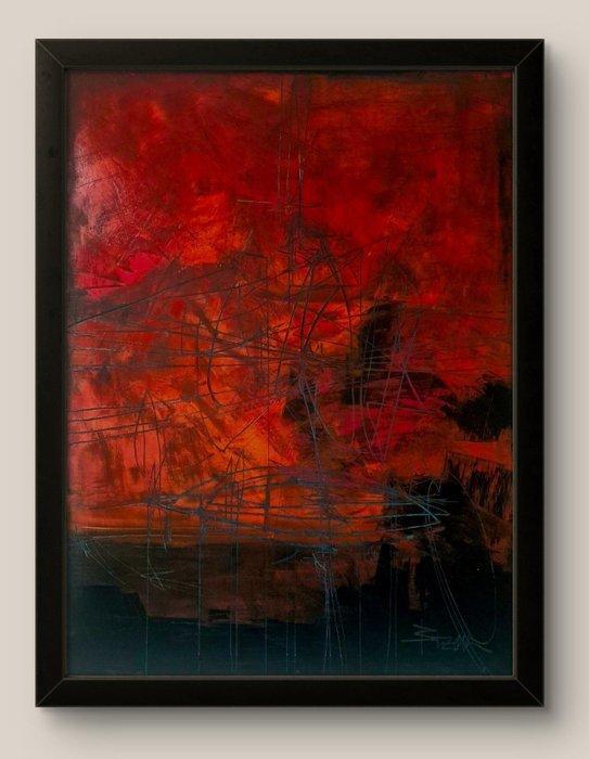 Sonja Brzak - Netting II, Antiek en Kunst, Kunst | Schilderijen | Modern