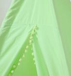 Grote groene tipi speeltent met vloermat en kussens - 120..., Kinderen en Baby's, Speelgoed | Speeltenten, Ophalen of Verzenden