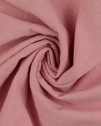 Vintage Katoen Linnenlook Roze, Hobby en Vrije tijd, Stoffen en Lappen, Nieuw, Roze