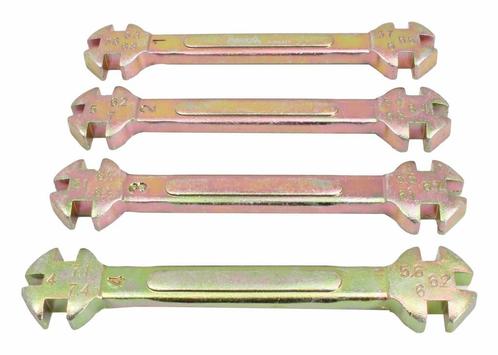 Motorfiets Spaaksleutel Set - 4 Delig - Spaak Sleutels - AST, Auto diversen, Autogereedschap, Nieuw, Ophalen of Verzenden