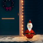 vidaXL Kerstman decoratief LED 60 cm luxe stof, Diversen, Kerst, Verzenden, Nieuw