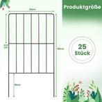 Schapenhek - Vijverhekwerk - Tuinhek - 25 Stuks - Zwart - CO, Verzenden, Zo goed als nieuw