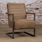 *WOONWINKEL* Tower Living Rocca Stoere Fauteuil Industrieel, Huis en Inrichting, Fauteuils, Nieuw, Stof, Verzenden