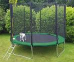 Trampoline 366 cm groen - met veiligheidsnet & ladder - t..., Ophalen of Verzenden, Nieuw