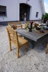 Stoel Hout Teak Flower 50x4x90 cm