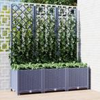 vidaXL Plantenbak met latwerk 120x40x136 cm polypropeen, Kunststof, 100 cm of meer, Verzenden, Nieuw