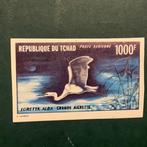 Tsjaad 1961 - Grote witte ooievaar ongetand en gekeurd -, Gestempeld