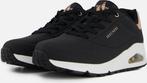 Skechers Uno Maat 41  Gouden Air - Dames Sneakers - Zwart, Verzenden, Nieuw