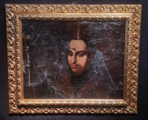 Italiaanse school (XVII) - Ritratto di Papa Leone III, Antiek en Kunst, Kunst | Schilderijen | Klassiek