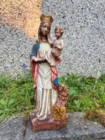 Beeld, Maria van Vlaanderen met kind Jezus - 42 cm - Gegoten, Antiek en Kunst