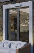 Welltherm keramische straler HP Glas Wit 1300W, Tuin en Terras, Nieuw, Waterbestendig, Wand, Elektrisch