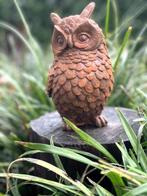 sculptuur, Uil - Oehoe - 17 cm - Gietijzer