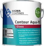 SIGMA Contour Aqua PU Gloss - Monumentengroen N0.15.10 - 2,5, Doe-het-zelf en Verbouw, Nieuw, Verzenden