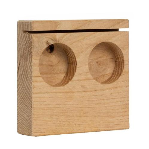 Menukaarthouder BLOC Eiken - Diameter 45 mm, Diepte 20 mm,, Zakelijke goederen, Horeca | Meubilair en Inrichting