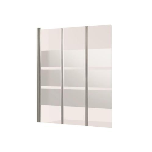 Badwand VM Go Balos Deco 3-delig 130x140cm Scharnierend, Doe-het-zelf en Verbouw, Sanitair, Bad, Nieuw, Chroom, Ophalen of Verzenden