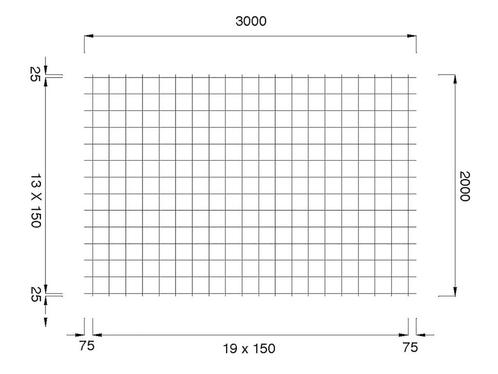 Bouwstaalmat (PS 335 A) - Ø8mm - 150x150mm - onbehandeld -, Doe-het-zelf en Verbouw, Overige Doe-het-zelf en Verbouw, Ophalen of Verzenden