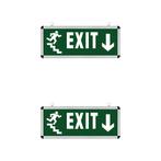 LED Noodverlichting Exit - 2 Pack - Rabonta Omlaag - Hangend, Ophalen of Verzenden, Nieuw