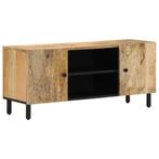 vidaXL Tv-meubel 105x33x46cm massief mangohout, Verzenden, Nieuw, Overige houtsoorten