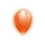 Oranje Led Ballonnen 26cm 5st, Nieuw, Verzenden