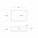 Opzet Wastafel  In Vivo Beton 58.5x38.5x16 cm (6 Kleuren), Doe-het-zelf en Verbouw, Sanitair, Ophalen of Verzenden, Nieuw